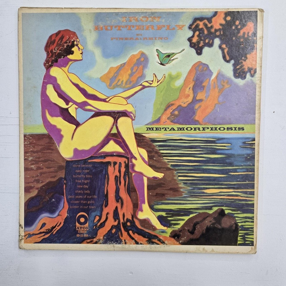 Iron Butterfly with Pinera & Rhino - Metamorphosis LP VG+/VG Psych Rock 1971